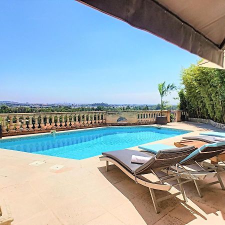 3 Bedrooms Villa Near Cannes - Pool & Jacuzzi - Sea View Mandelieu Exterior foto